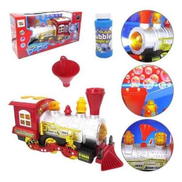 Imagem de Trem Bate E Volta Solta Bolha De Sabao C/ Som E Luz - DM TOYS