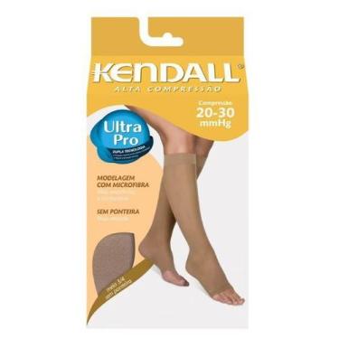Imagem de Meia 3/4 Alta Compressão Sem Ponteira 20-30Mmhg Kendall , Mel, M