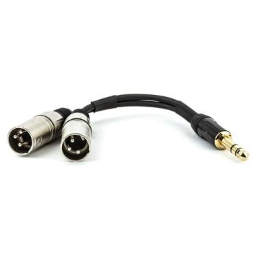 Imagem de Cabo P10 Estereo Para 2 Xlr Macho - 3 Metros - Cirilo Cabos