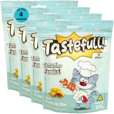 Imagem de Hana Tastefull Nuggets Para Gatos Frutos do Mar 150g Kit 4 un - Hana H