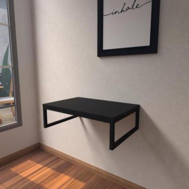 Imagem de Aparador industrial preto moderno cantinho café escritorio simples sal