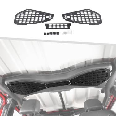 Imagem de Rack de armazenamento de painel Molle para alto-falante de teto compatível com Jeep Wrangler JL JLU 2024-2025