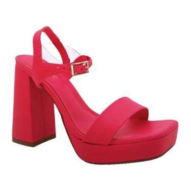 Imagem de Sandália Feminina Bebecê Meia Pata T8445023 Salto Alto Confortável