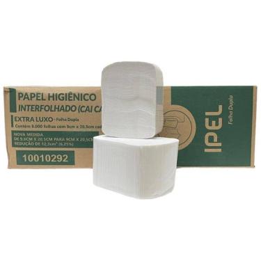 Imagem de Papel Higiênico Interfolhado Cai-Cai Folha Dupla Ipel