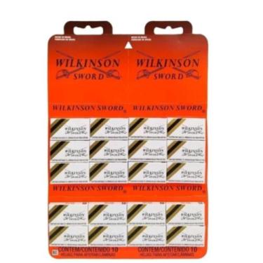 Imagem de Lâmina Aço Wilkinson Lâminas Cartela Com 60 UNIDADES - gillete