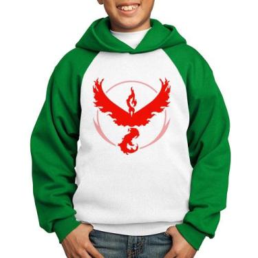 Imagem de Moletom Infantil Team Valor - Foca na Moda, Branco, Verde, 4