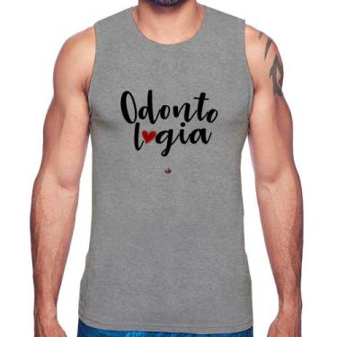 Imagem de Regata Odontologia por amor - Foca na Moda, Cinza, P