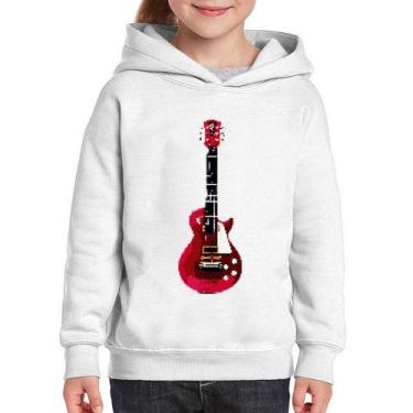 Imagem de Moletom Infantil Guitar Píxel - Foca na Moda, Branco, 12