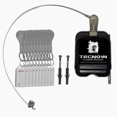 Imagem de 01 Trava Carrinho De Compras Condominio + 10 Chaves Tecnow