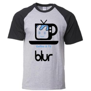 Imagem de Camiseta Blur Coffee and Tv - Alternativo basico, Cinza-Preto / P