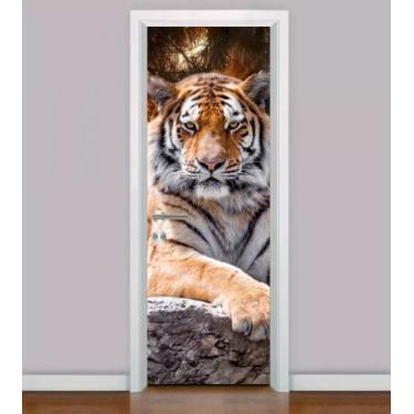 Imagem de Adesivo Para Porta TIGRES - SELVA - SOBERANO 1 - PGG Impressão Digital