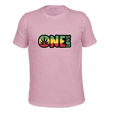 Imagem de Camiseta Plus Size Várias Cores Malha 30.1 One Love - Surprass, Rosa, 