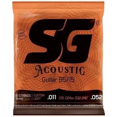 Imagem de Encordoamento sg 011 aco bronze 85 15 p/violao