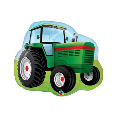 Imagem de Balão de Festa Microfoil 34" 86cm - Trator da Fazenda - 1 unidade - Qu