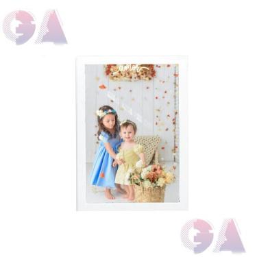 Imagem de Porta Retrato 21x30 A4 Moldura Branco Com Vidro Para Fotos e Decoração