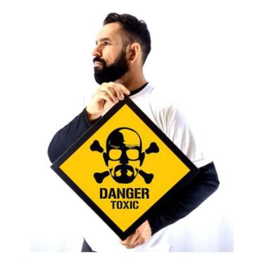 Imagem de Quadro Breaking Bad Arte Tipo Placa Perigo Walter Decoração - Fanarte