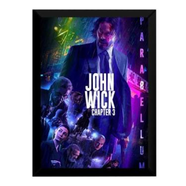 Imagem de Poster John Wick 3 Moldurado Parabellum Artístico Quadro - Fanarte