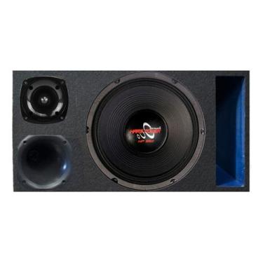 Imagem de Caixa trio duto régua colorido alto falante hard power hp 550 unlike 4