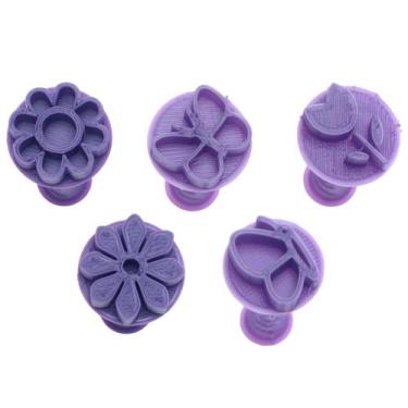 Imagem de Carimbo Marcador Brigadeiro - Flores e Borboletas - 5028 - Flexarte