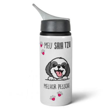 Imagem de Garrafa Squeeze NK Dog - Meu Shih tzu, melhor pessoa - M2 - JPS INFO