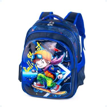 Imagem de Mochila Infantil Escolar Costas Bolsa Organizadora Reforçada - Hxt, Sk