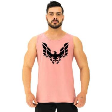 Imagem de Regata Clássica Masculina MXD Conceito Fênix Águia, P, Rosa claro