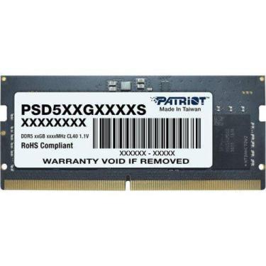 Imagem de Memoria notebook 16gb ddr5 4800mhz patriot sodimm cl40