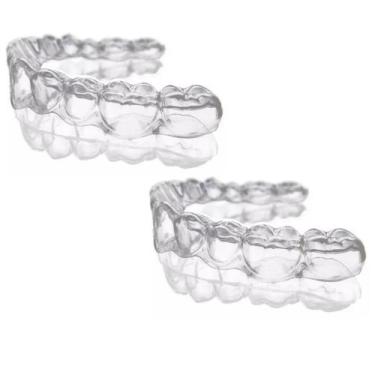 Imagem de Kit 2 Placas dental bruxismo Inferior E Superior + Estojo - Nose