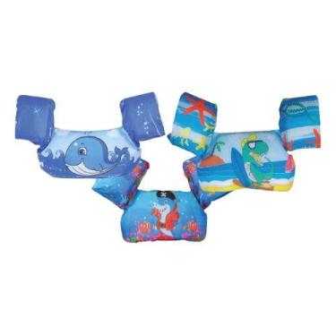 Imagem de Colete Boia Auxiliar Piscina Infantil Kids Praia Salva Vida Não Fura -