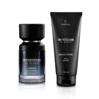 Imagem de Eudora Kit Impression In Black: Eau de Parfum 100ml + Loção Hidratante