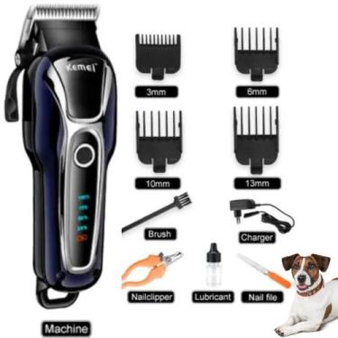 Imagem de Máquina de Tosa Kemei KM-1991  Cortador Sem Fio para Pets, Recarregáve