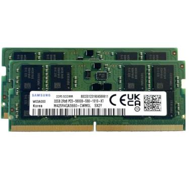 Imagem de Sam Original 64GB (2x32GB) DDR5 5600MHz PC5-44800 SODIMM 2Rx8 CL46 1.1v M425R4GA3BB0-CWM Memória RAM Notebook Módulo de Atualização Adamanta