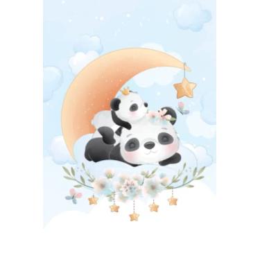 Imagem de Panda Notebook: Cute Dreaming Panda Wide Ruled Primary Notebook | 120 Pages | 6" x 9" | Kawaii Journal for School, Journaling, or Personal Use