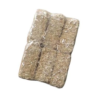 Imagem de Kokiya 6x mini fardos de feno simulados palheiro exclusivo diy artesanato cenário ornamentos em miniatura fardos de feno para mesa de areia casa