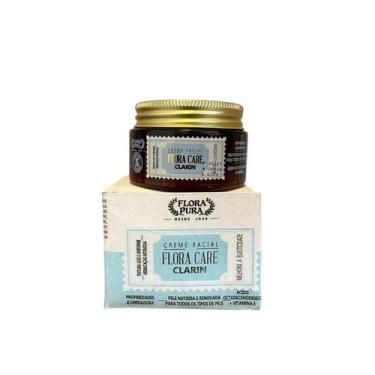 Imagem de Creme hidratante facial clarin 100g flora care - Flora pura