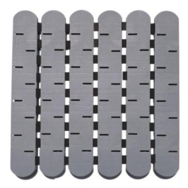 Imagem de Tapete Estrado Antiderrapante para Box, banheiro, com 108 ventosas con