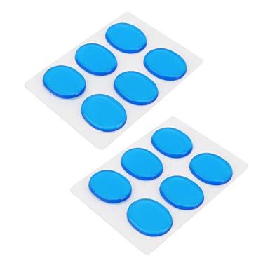 Imagem de 12pcs Damper Damper Silenciador, Blue Silicone Drum Mudo Conjunto para Bateria, Kits de Bateria, Acessórios para Instrumentos de Percussão, Auto-adesivo Com,