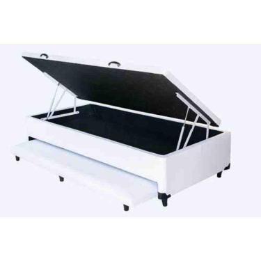 Imagem de Cama Box Baú Solteiro com Auxiliar Ortopédica 88x188x46cm