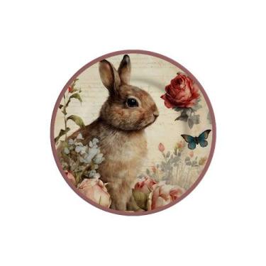 Imagem de Jogo de Pratos Sobremesa Coelha Acacia Páscoa Alleanza 6 Pçs