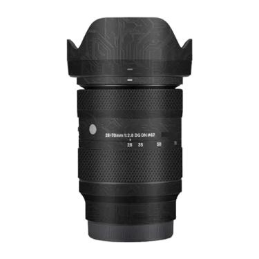 Imagem de Camerea Lens Skin Anti-Scratch Adesivo para Sigma 28-70mm F2.8 DG DN Apto para Sony E Mount Camerea Coat Vinly Película Protetora Corpo Decalques Capa 1:2.8 28-70 2.8 (Preto Circuito)
