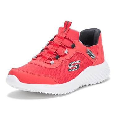 Imagem de Skechers Tênis Bounder Brisk-Burst para meninos, Vermelho/preto, 16