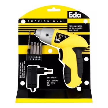 Imagem de Parafusadeira Sem Fio Eda Recarregável com Lanterna 9YG Bivolt