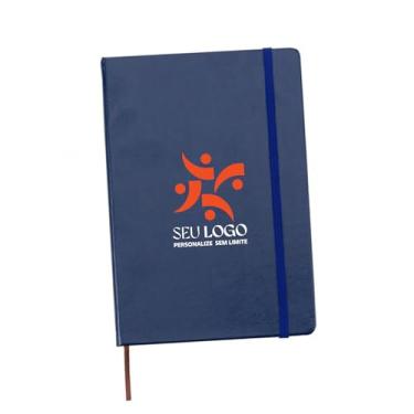 Imagem de Kit Personalizado para Eventos Corporativos Caderneta Moleskine A5 148 x 210mm Sem Pauta (20, Azul)