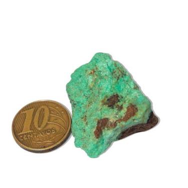 Imagem de 01 Crisoprásio Bruto Pedra Natural 10 a 15g 30 a 40mm Tipo B - Cristai