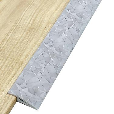 Imagem de Faixa de transição do piso Auto-adesivo para laminados, madeira e carpete para azulejo, instalação fácil de casca e pau, flexível e corte, perfeito para portas, salas de estar, quartos, verm