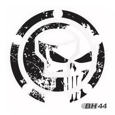 Imagem de Adesivo Resinado Gravata Cg160 Titan Justiceiro - Resitank