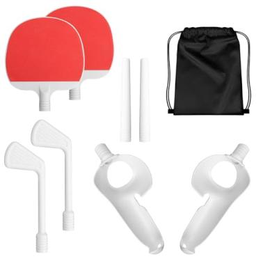 Imagem de Geekria VR Sports Kit Compatible with Meta Quest 3, Dual Handle Attachment Extension Set, VR Game Suitable for Golf 5 EClub/Beat Saber/Walkabout Mini Golf, Golfing Game Extension Adapter (1 Set)