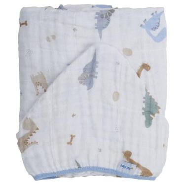 Imagem de Toalha de Banho Bebê Soft 80 cm x 80 cm Baby Joy, Dino