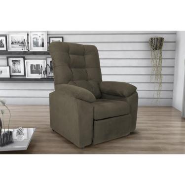 Imagem de Poltrona Reclinável MX61 Onix Suede Cappuccino B 255 - Matrix