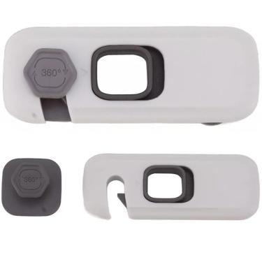 Imagem de Trava de Segurança Geladeira Gaveta Kit 2 unidades Protege Bebe Criança Armario Fechadura Multiuso Resistente Evita Acidente